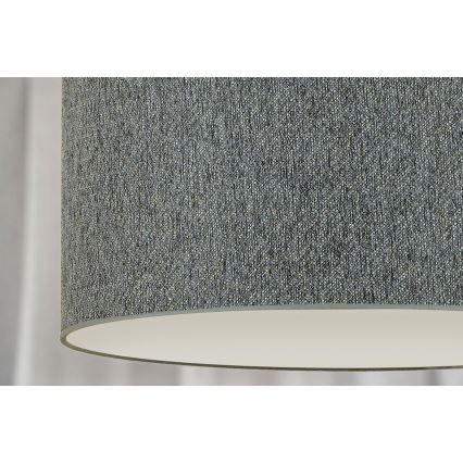 Duolla - Ljuskrona med textilsladd ROLLER ECO RECYCLING 1xE27/15W/230V diameter 45 cm grön