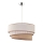 Duolla - Ljuskrona med textilsladd TRIO 1xE27/40W/230V diameter 45 cm beige/brun