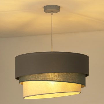 Duolla - Ljuskrona med textilsladd TRIO 1xE27/40W/230V diameter 45 cm