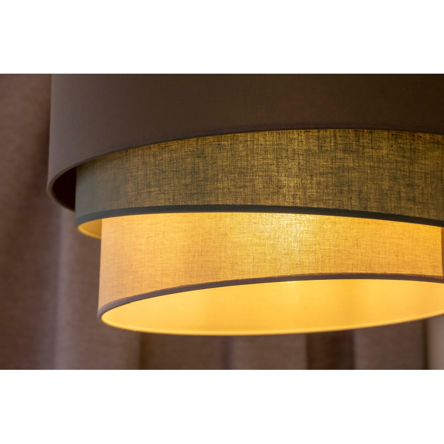 Duolla - Ljuskrona med textilsladd TRIO 1xE27/40W/230V diameter 45 cm