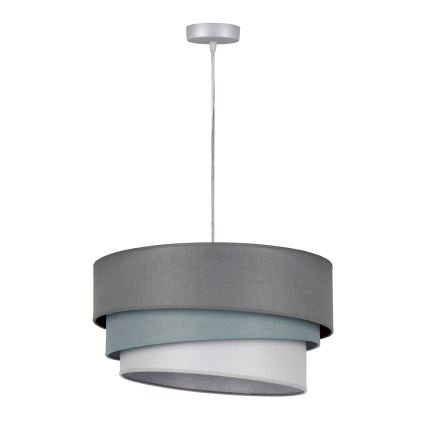 Duolla - Ljuskrona med textilsladd TRIO 1xE27/40W/230V diameter 45 cm