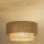 Duolla - Ljuskrona med textilsladd YUTE BOHO 3xE27/15W/230V diameter 60 cm brun/grädde