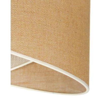 Duolla - Ljuskrona med textilsladd YUTE CELLO 1xE27/15W/230V diameter 45 cm brun/grå