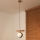 Duolla - Pendellampa med kabel IRONLINE 1xE27/15W/230V furu ek/beige