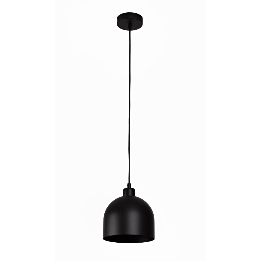 Duolla - Pendellampa med sladd IRONLINE 1xE27/15W/230V Ø 17 cm svart