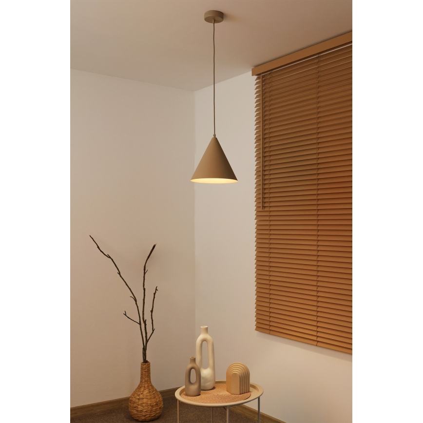 Duolla - Pendellampa på kabel IRONLINE 1xG9/3W/230V Ø 25 cm beige
