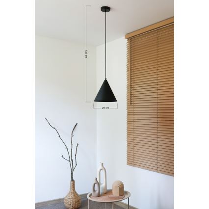 Duolla - Pendellampa på kabel IRONLINE 1xG9/3W/230V Ø 25 cm svart