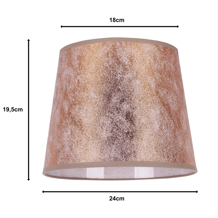 Duolla - Lampskärm för bordslampa CLASSIC M E27 Ø 24 cm koppar