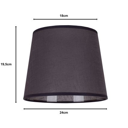 Duolla - Lampskärm för bordslampa CLASSIC M E27 Ø 24 cm antracit