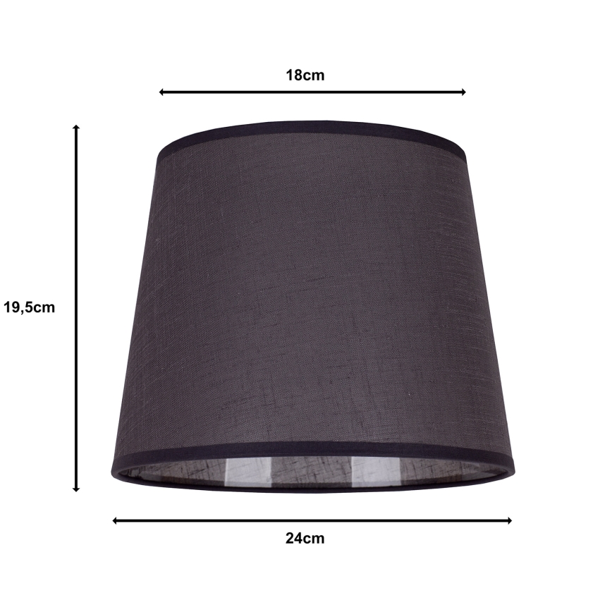 Duolla - Lampskärm för bordslampa CLASSIC M E27 Ø 24 cm antracit