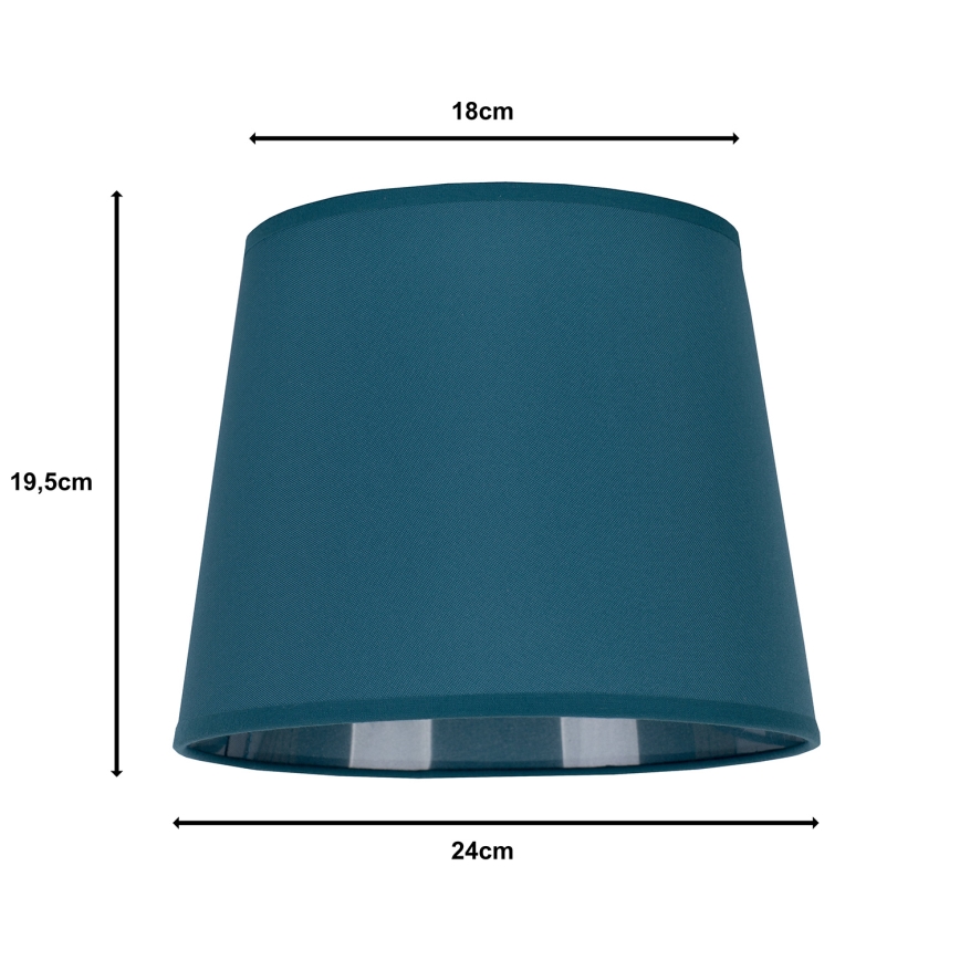 Duolla - Lampskärm för bordslampa CLASSIC M E27 Ø 24 cm turkos