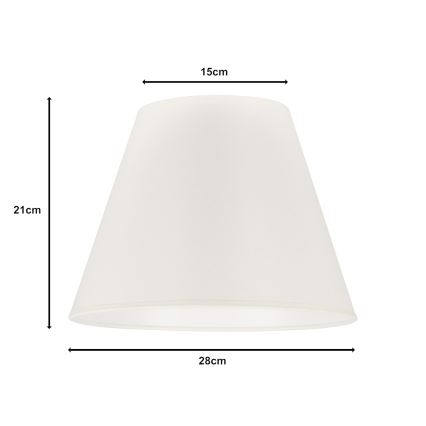 Duolla - Lampskärm för bordslampa SOFIA S E27 Ø 28 cm beige
