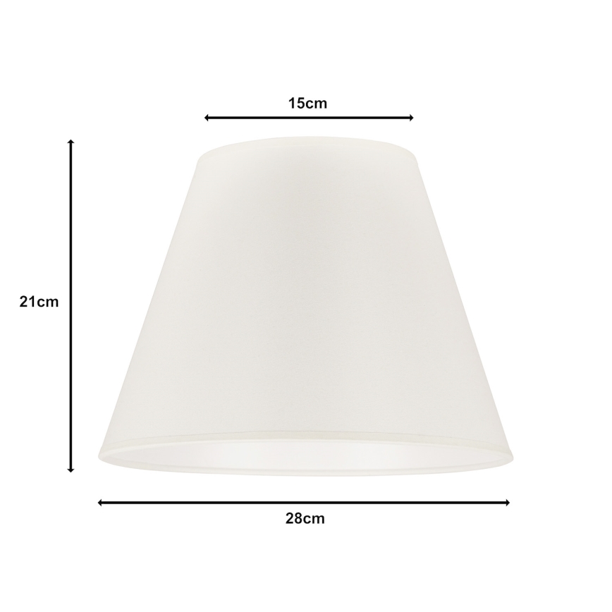 Duolla - Lampskärm för bordslampa SOFIA S E27 Ø 28 cm beige