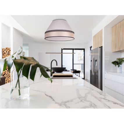 Duolla - Taklampa AVIGNON 1xE27/15W/230V diameter 50 cm beige