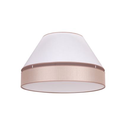 Duolla - Taklampa AVIGNON 3xE27/15W/230V diameter 60 cm vit/beige
