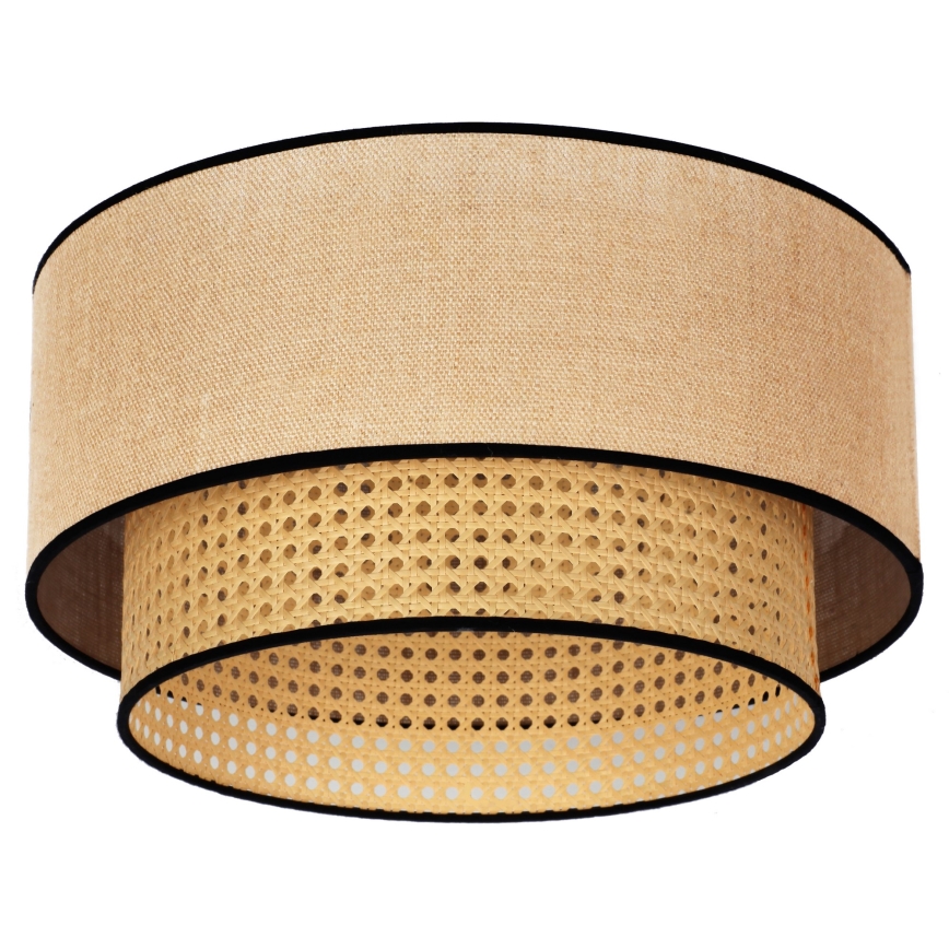 Duolla - Taklampa BOHO 1xE27/15W/230V diameter 45 cm beige/rotting