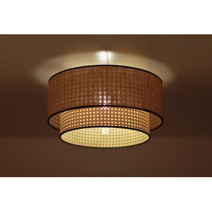 Duolla - Taklampa BOHO 1xE27/15W/230V diameter 45 cm beige/rotting