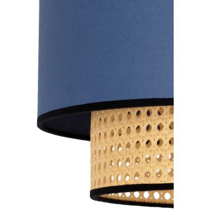 Duolla - Taklampa BOHO 1xE27/15W/230V diameter 45 cm blå/rotting