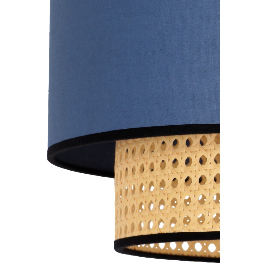 Duolla - Taklampa BOHO 1xE27/15W/230V diameter 45 cm blå/rotting