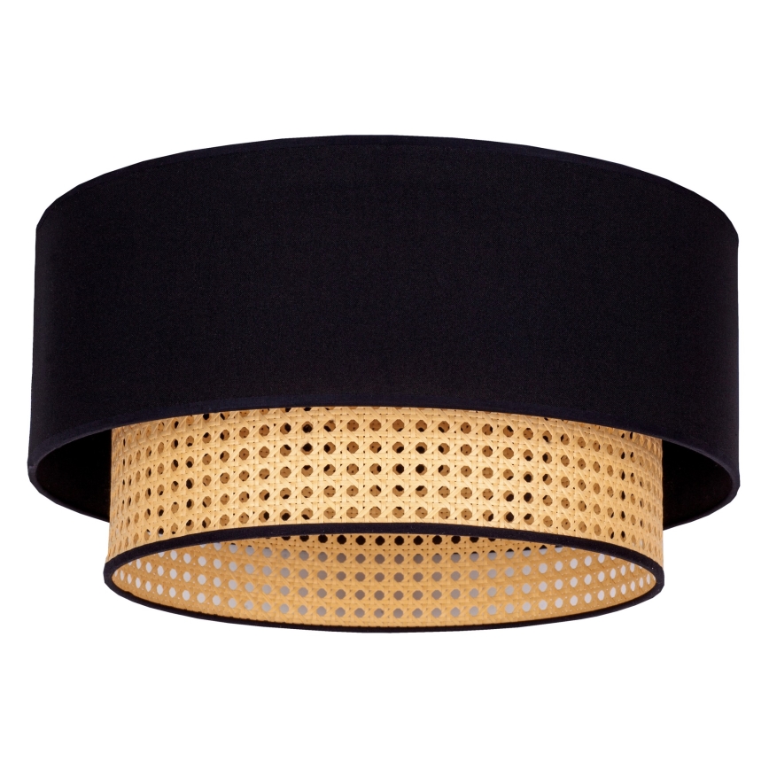 Duolla - Taklampa BOHO 1xE27/15W/230V diameter 45 cm svart/rotting