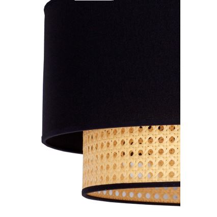 Duolla - Taklampa BOHO 1xE27/15W/230V diameter 45 cm svart/rotting