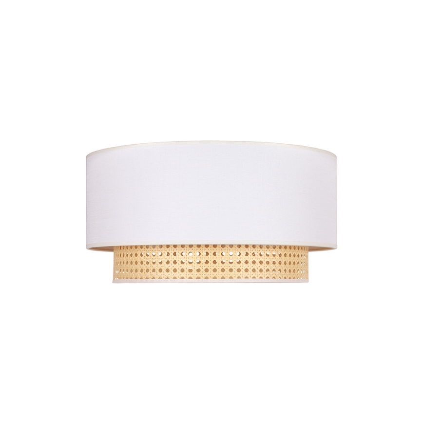 Duolla - Taklampa BOHO 1xE27/15W/230V Ø 45 cm krämvit/rotting