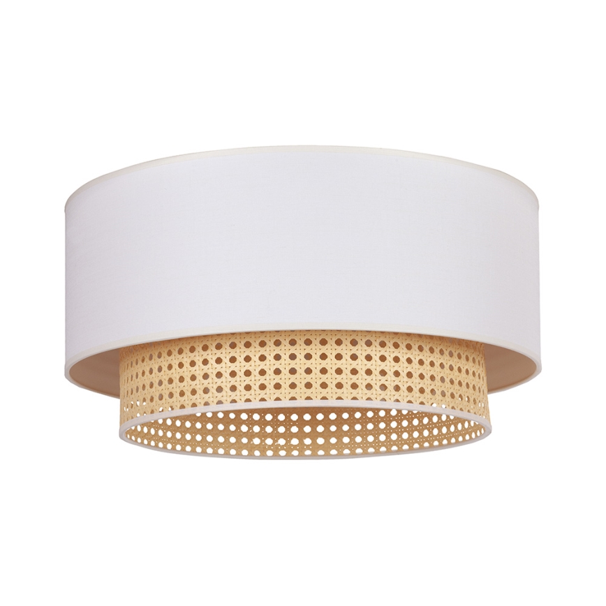 Duolla - Taklampa BOHO 3xE27/15W/230V Ø 60 cm krämvit/rotting