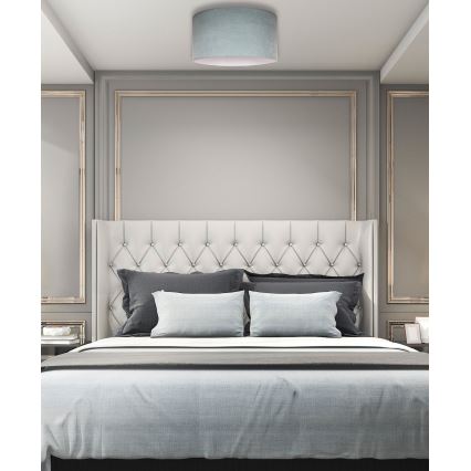 Duolla - Taklampa BRISTOL 1xE27/15W/230V Ø 45 cm grön/vit