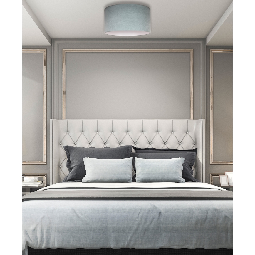 Duolla - Taklampa BRISTOL 1xE27/15W/230V Ø 45 cm grön/vit