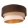 Duolla - Taklampa DEVON 1xE27/40W/230V diameter 45 cm brun/beige