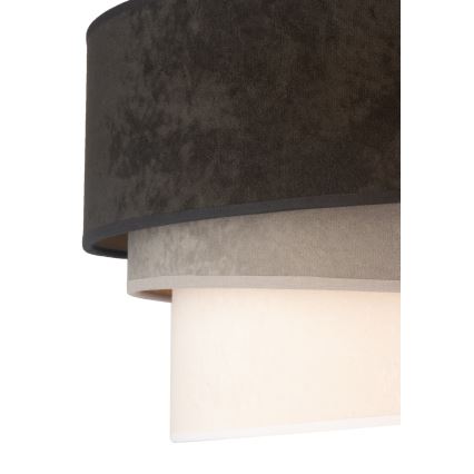 Duolla - Taklampa DEVON 1xE27/40W/230V diameter 45 cm svart/grå/beige