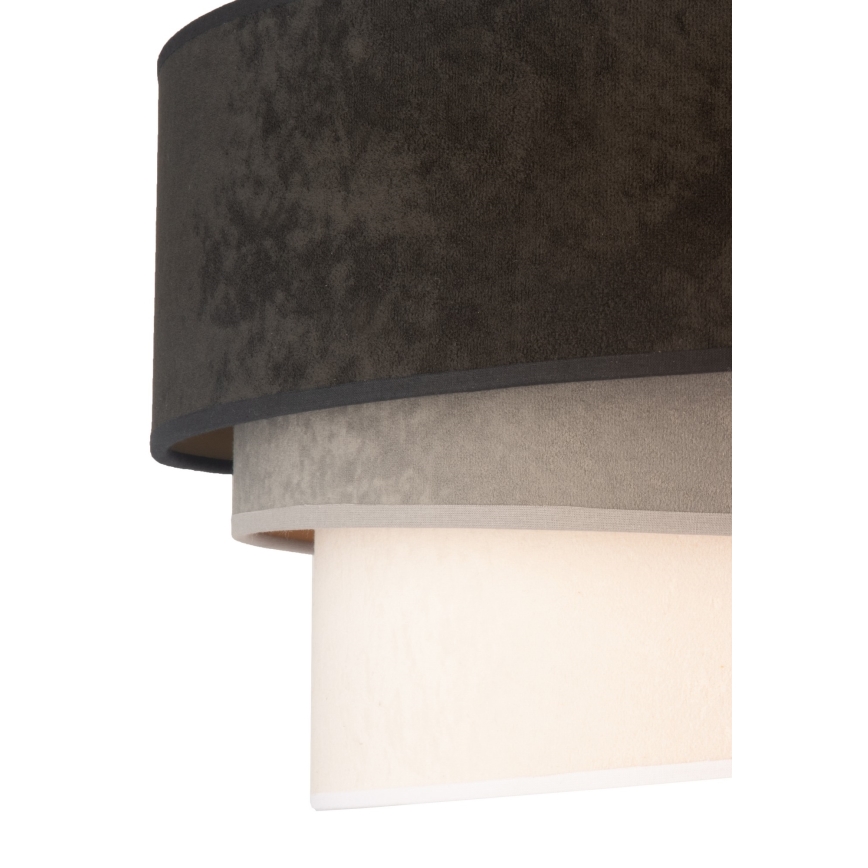 Duolla - Taklampa DEVON 1xE27/40W/230V diameter 45 cm svart/grå/beige