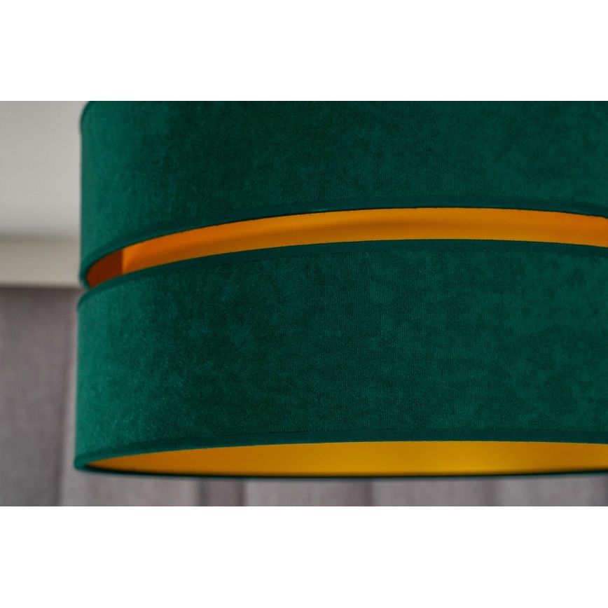 Duolla - Taklampa DUO 1xE27/40W/230V diameter 40 cm grön/guld