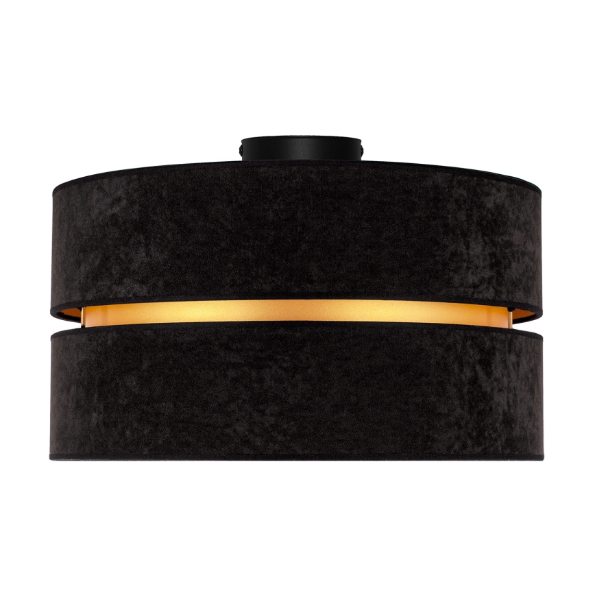 Duolla - Taklampa DUO 1xE27/40W/230V diameter 40 cm svart/guld