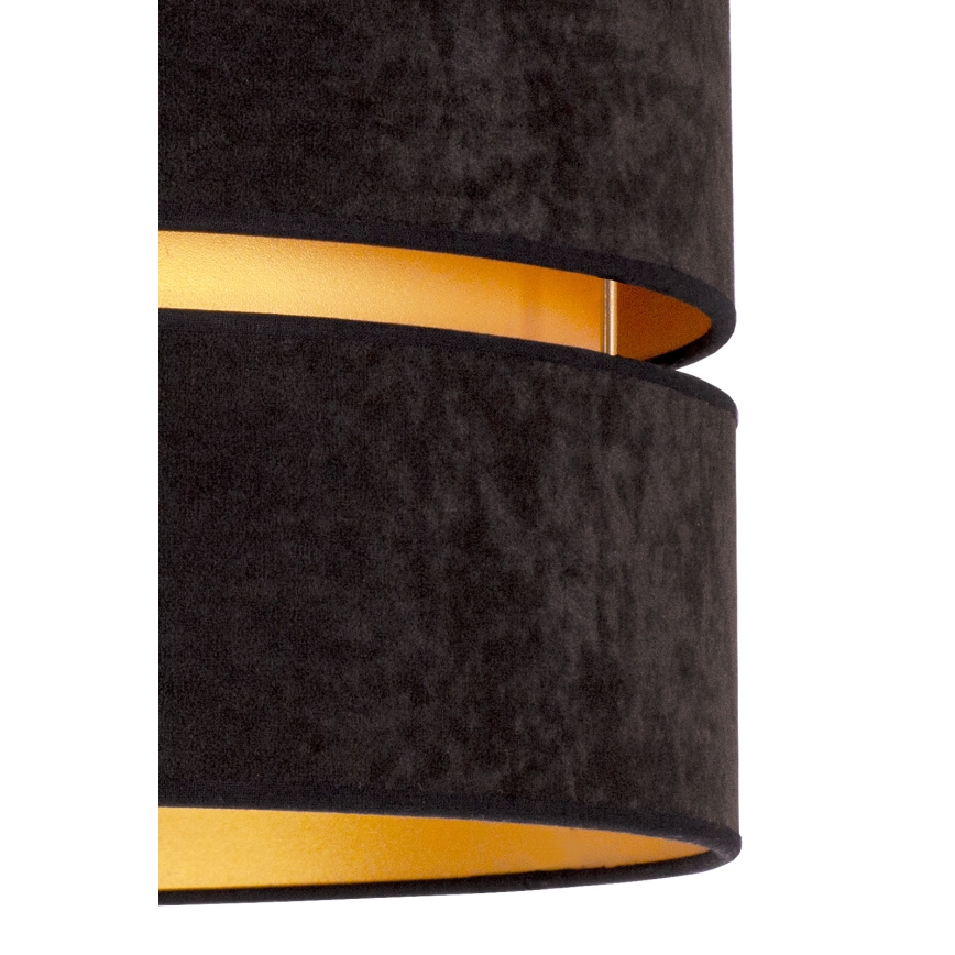 Duolla - Taklampa DUO 1xE27/40W/230V diameter 40 cm svart/guld