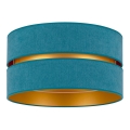Duolla - Taklampa DUO 1xE27/40W/230V diameter 40 cm turkos/guld