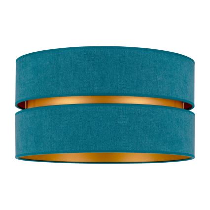 Duolla - Taklampa DUO 1xE27/40W/230V diameter 40 cm turkos/guld