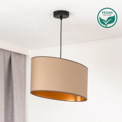 Duolla - Taklampa OVAL VEGAN 1xE27/15W/230V beige
