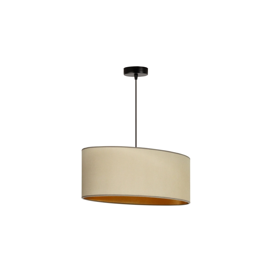 Duolla - Taklampa OVAL VEGAN 1xE27/15W/230V beige