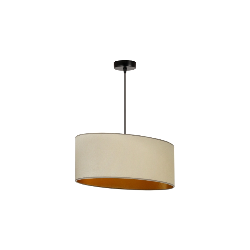 Duolla - Taklampa OVAL VEGAN 1xE27/15W/230V beige