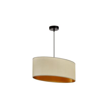 Duolla - Taklampa OVAL VEGAN 1xE27/15W/230V beige