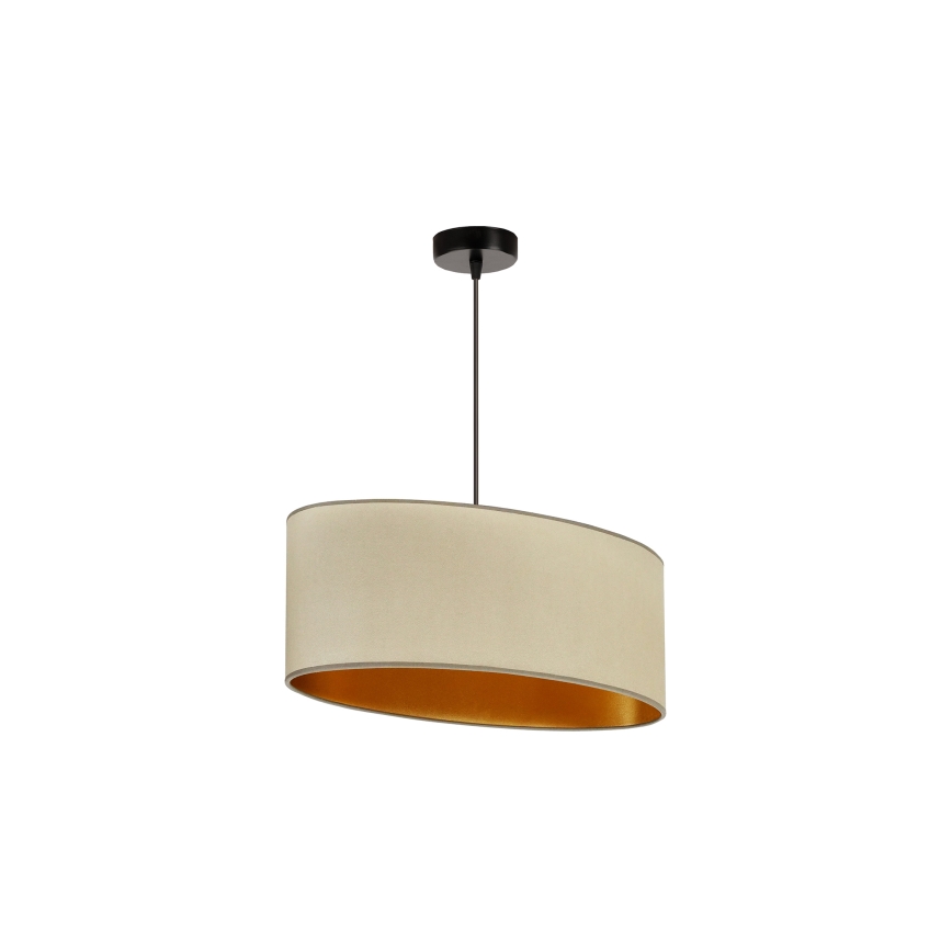 Duolla - Taklampa OVAL VEGAN 1xE27/15W/230V beige