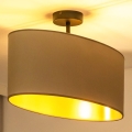 Duolla - Taklampa OVAL VEGAN 1xE27/15W/230V beige