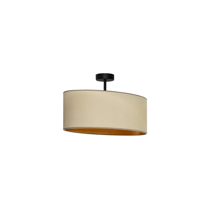 Duolla - Taklampa OVAL VEGAN 1xE27/15W/230V beige