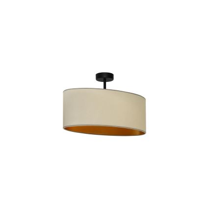Duolla - Taklampa OVAL VEGAN 1xE27/15W/230V beige