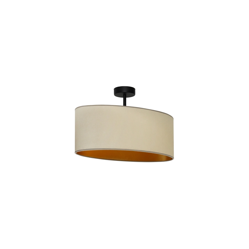 Duolla - Taklampa OVAL VEGAN 1xE27/15W/230V beige