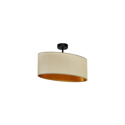Duolla - Taklampa OVAL VEGAN 1xE27/15W/230V beige