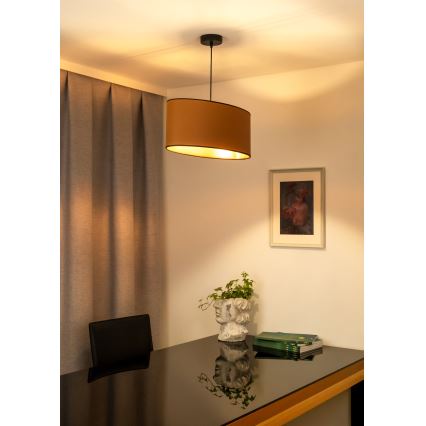 Duolla - Taklampa OVAL VEGAN 1xE27/15W/230V brun