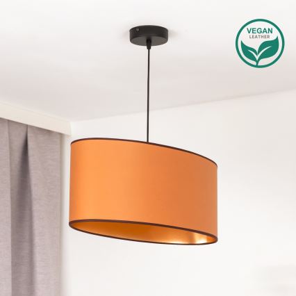 Duolla - Taklampa OVAL VEGAN 1xE27/15W/230V brun