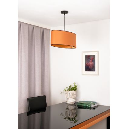 Duolla - Taklampa OVAL VEGAN 1xE27/15W/230V brun